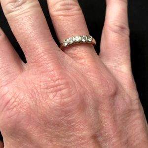 Womens 1/2 Ct.total weight Leo Diamond anniversary band set in 14K yellow gold